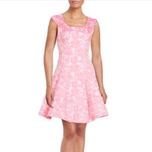Betsey Johnson Pink and White Floral Dress